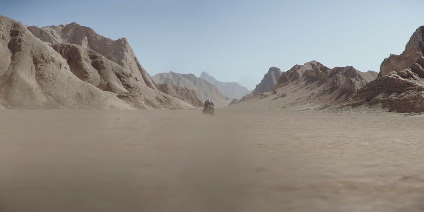 A bicicleta Mandalorian Tatooine Speeder