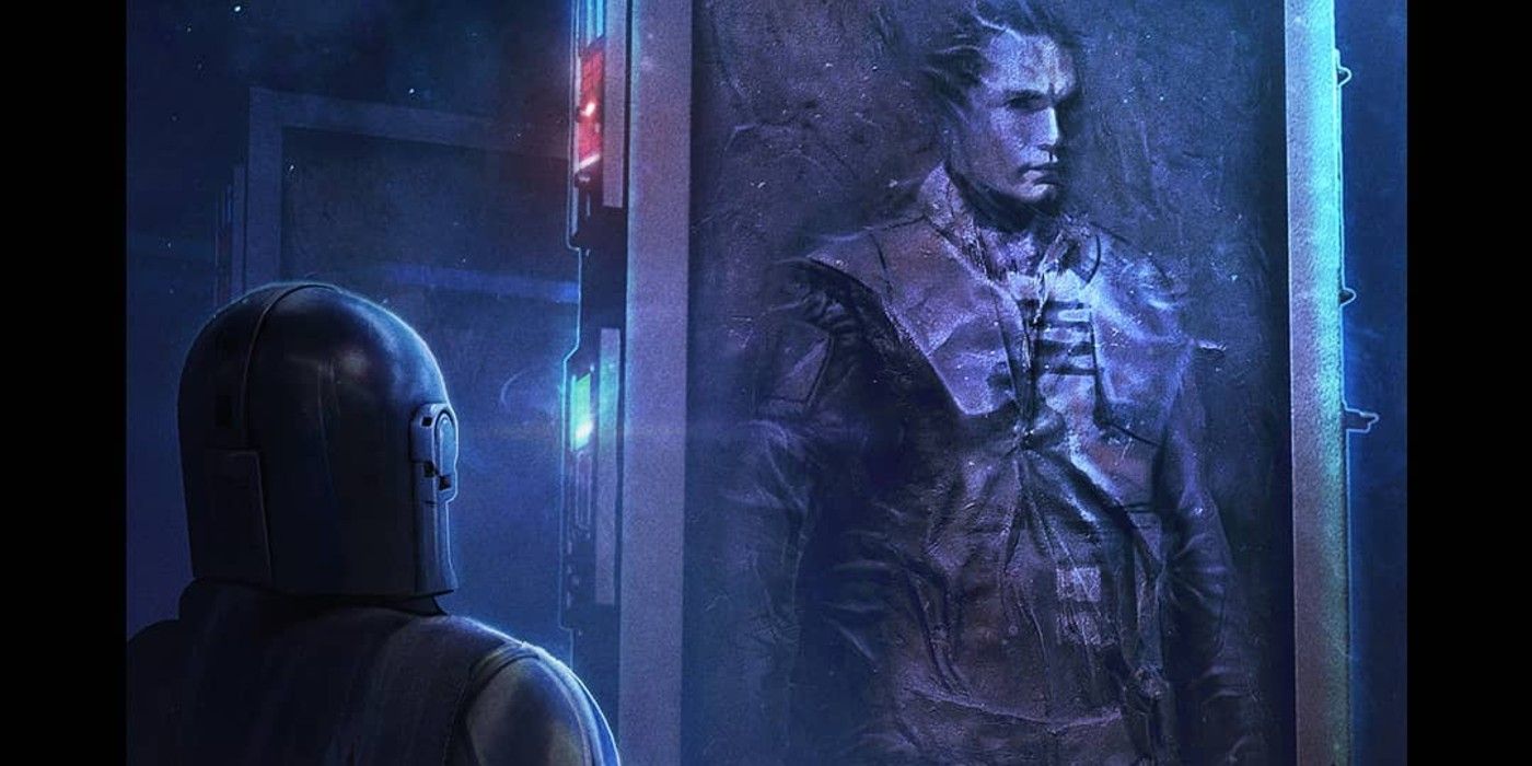 The Mandalorian Traps Starkiller In Carbonite in Season 2 Fan Art