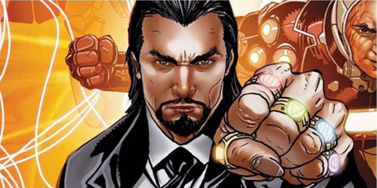 The Mandarin wields his ten rings in Marvel Comics.