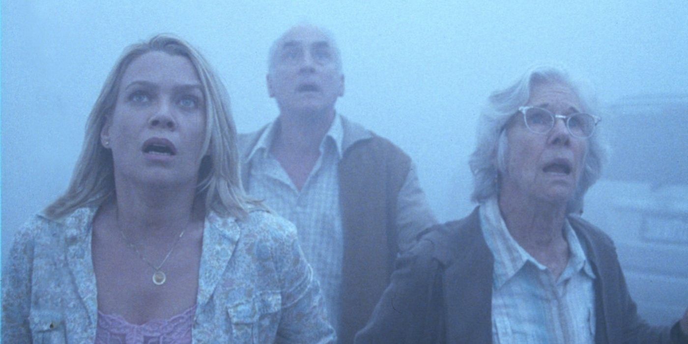 Characters looking shocked The Mist 