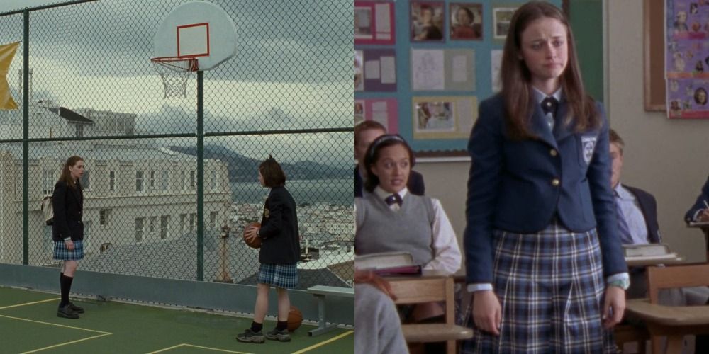 Anne Hathaway as Mia Thermopolis and Alexis Bledel as Rory Gilmore