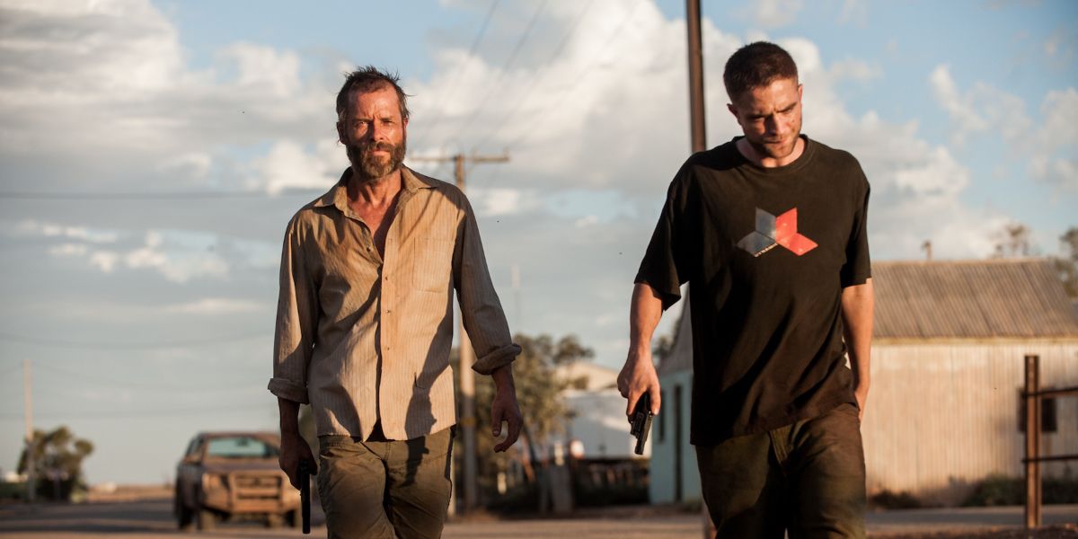 Guy Pierce and Robert Pattinson in The Rover