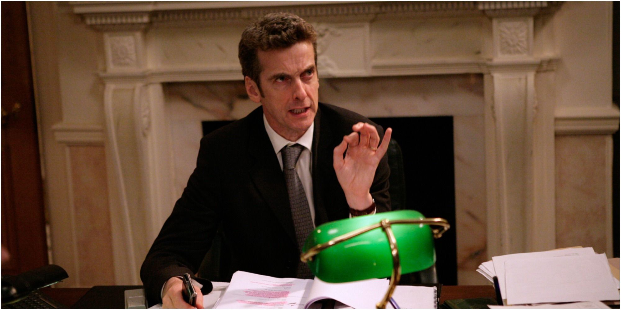 A shot of Malcolm Tucker in The Thick Of It