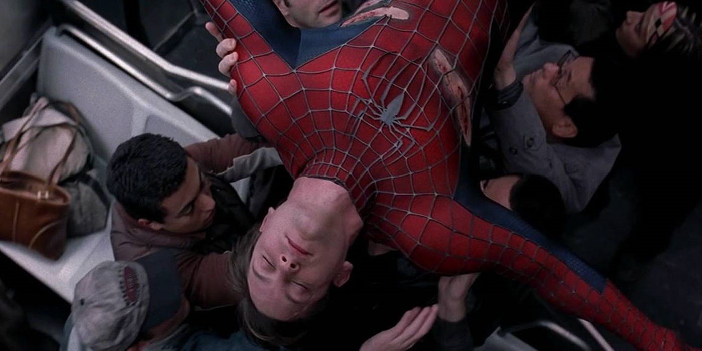 The subway scene in Spider-Man 2