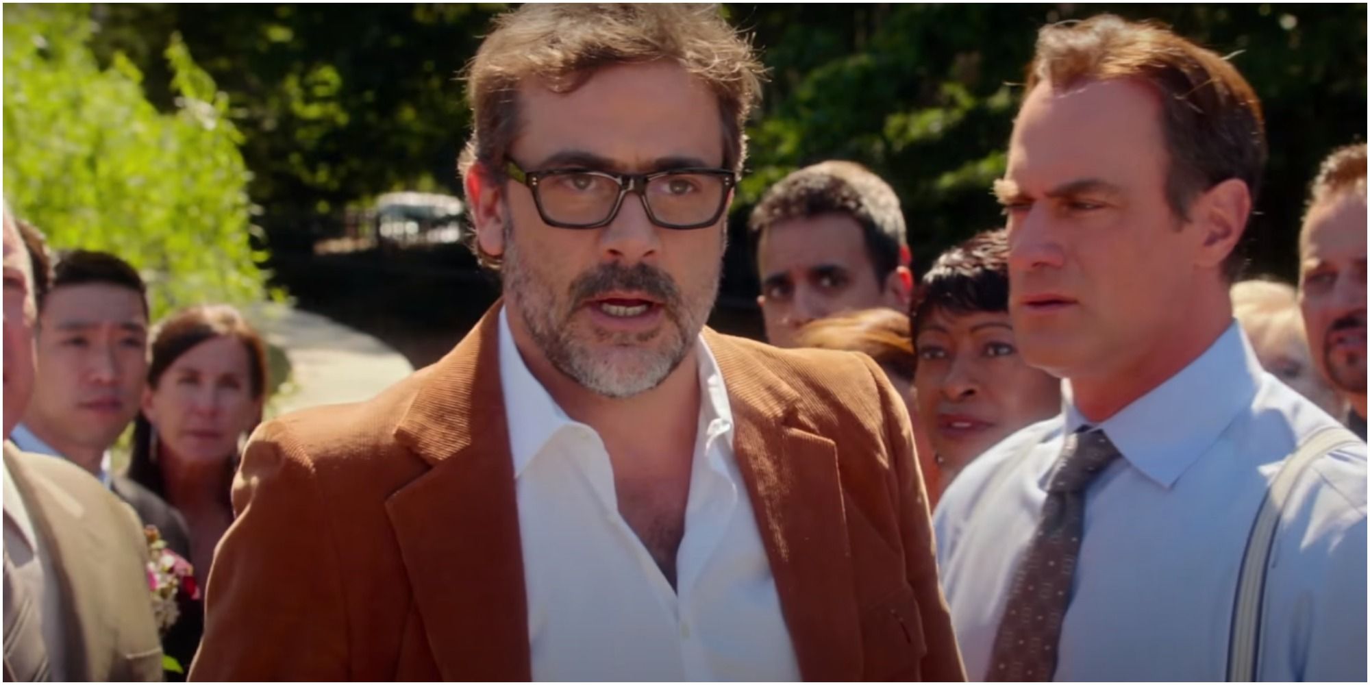 A shot of Jeffrey Dean Morgan in They Came Together
