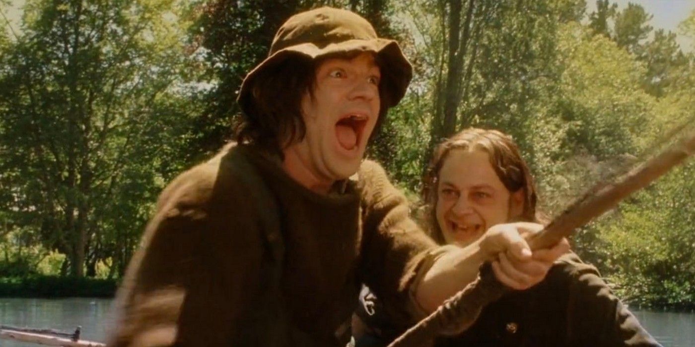 Deagol and Smeagol go fishing in Lord of the Rings