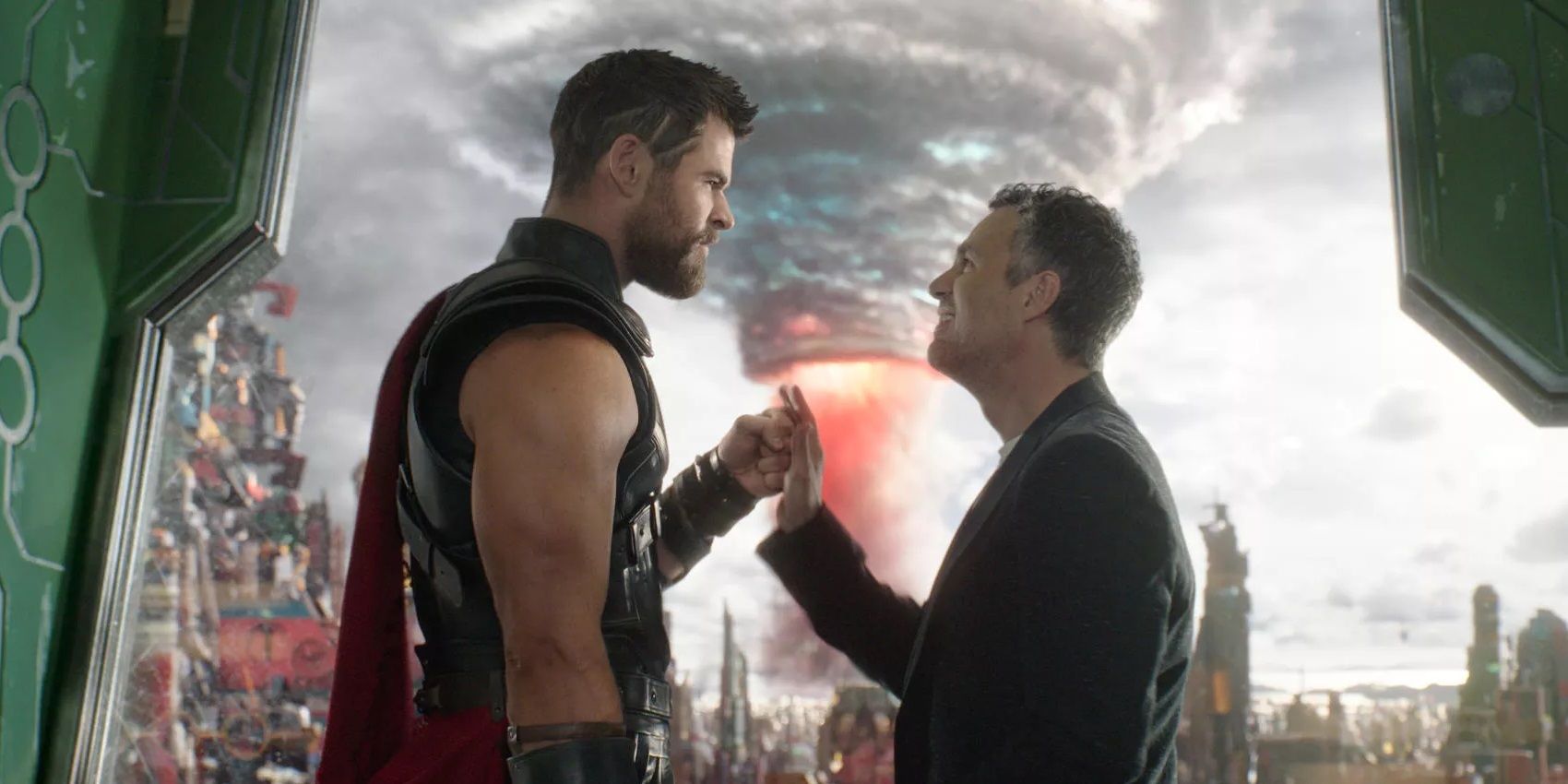Thor and Bruce Banner in Thor Ragnarok