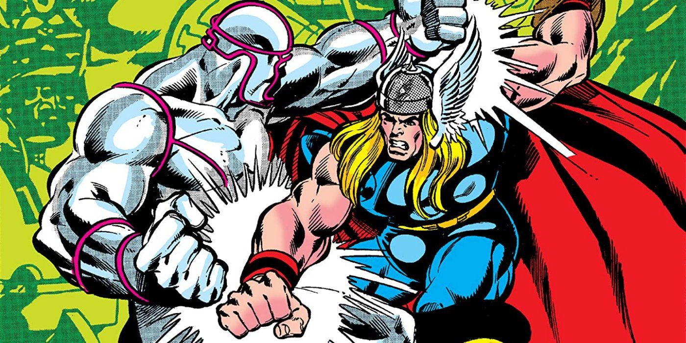 Thor fighting Eternal