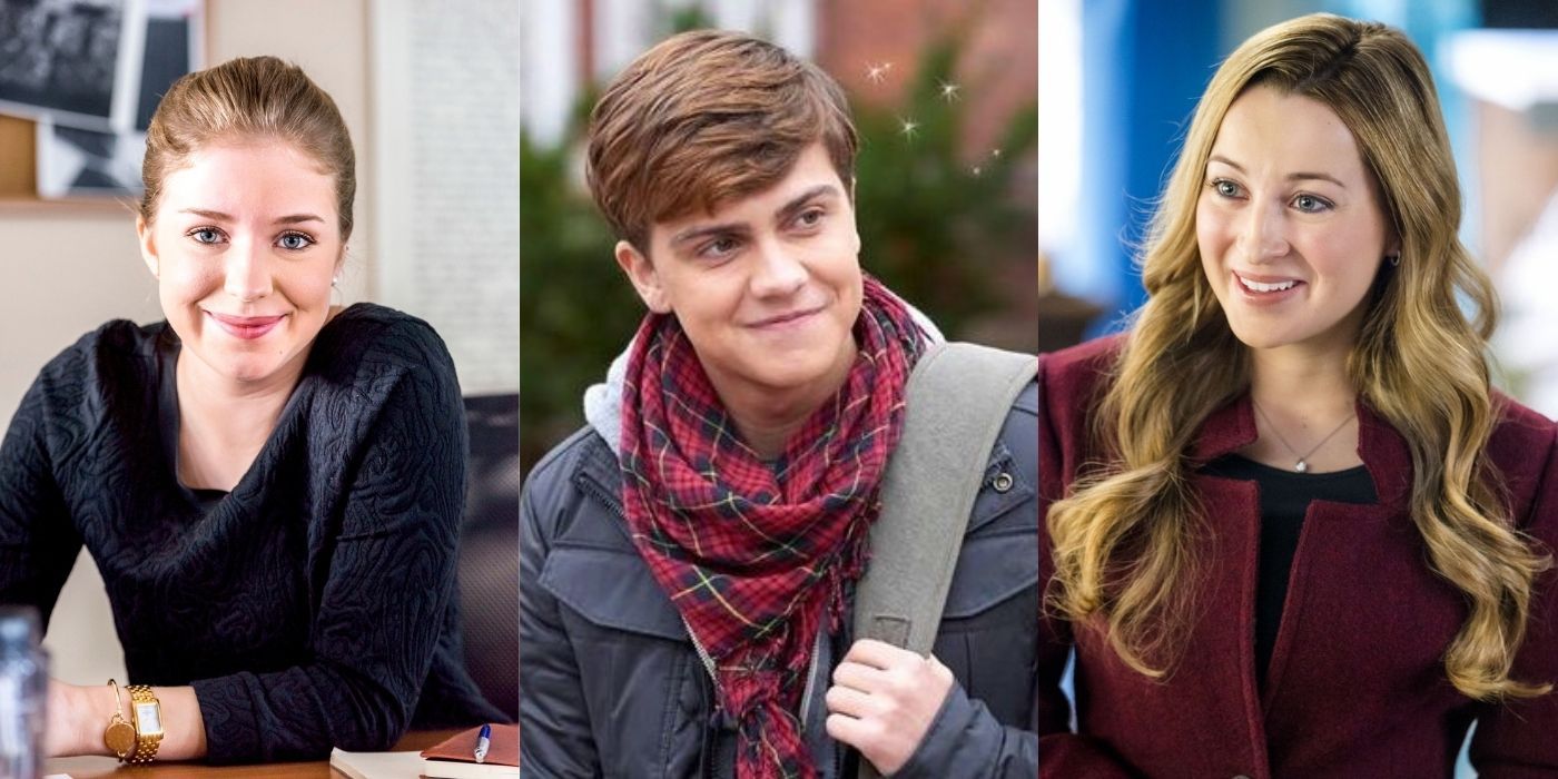Split image of Lori, Anthony, and Tara from Hallmark's The Good Witch
