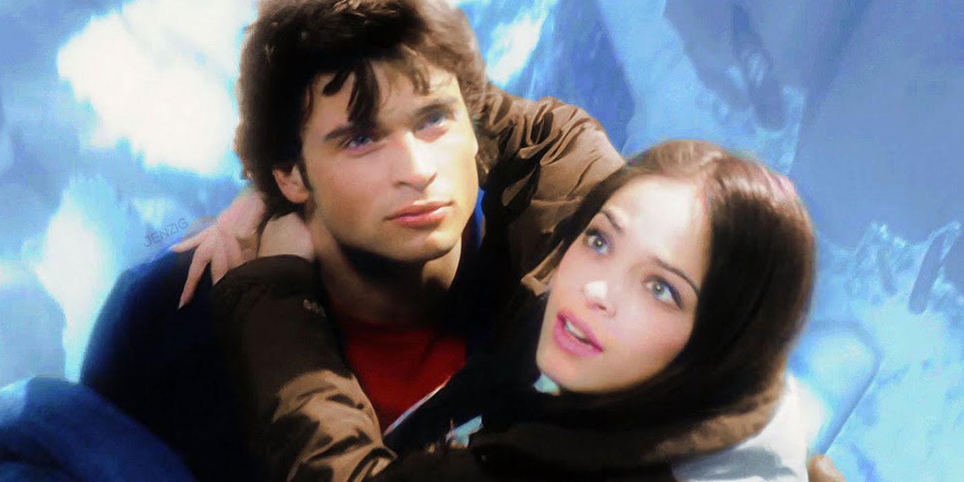 Tom Welling and Kristin Kreuk as Clark Kent and Lana Lang in Smallville