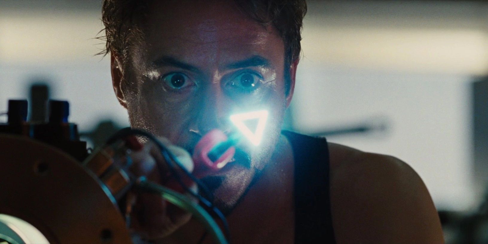 Tony Stark invents a new element in Iron Man 2