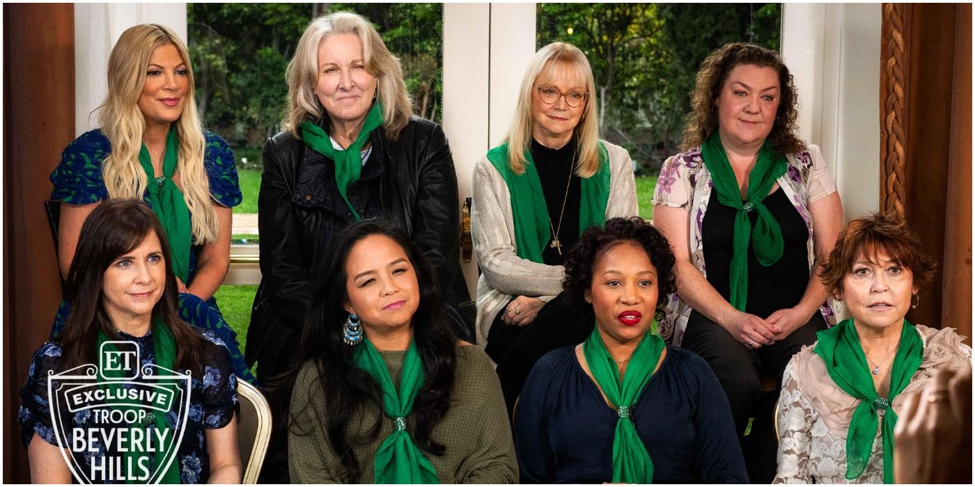 Everyone who reunited for the Troop Beverly Hills Reunion, including Shelly Long and Tori Spelling