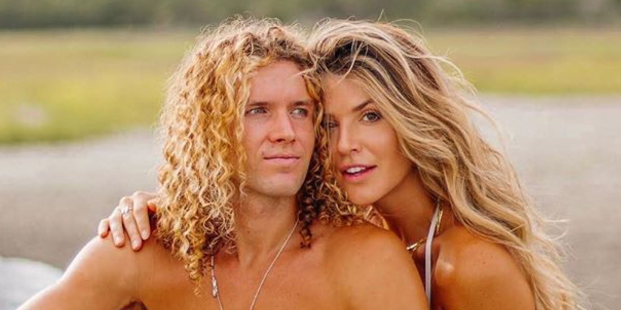 Tyler Crispen and Angela Rummans from Big Brother 20 put their heads together and smile for the camera