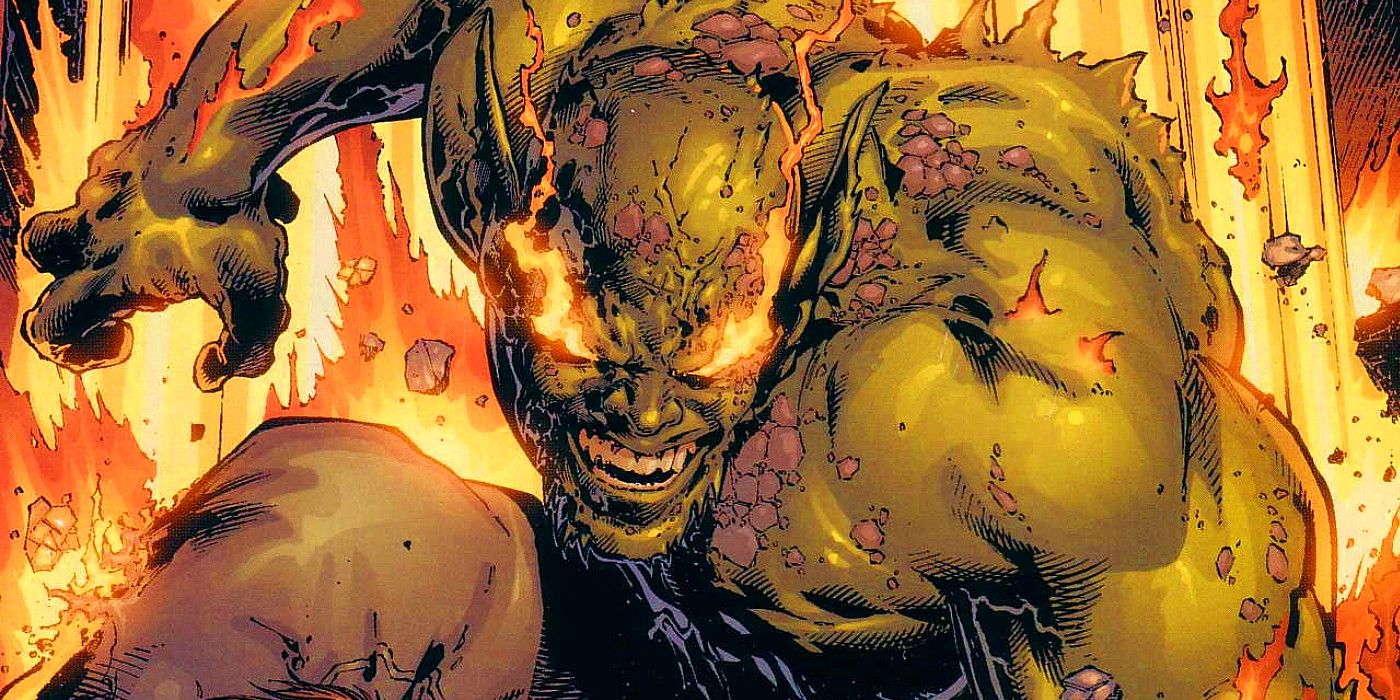 Ultimate Green Goblin terbakar di Marvel Comics.