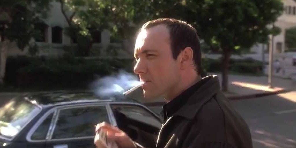 Verbal smokes a cigar in The Usual Suspects