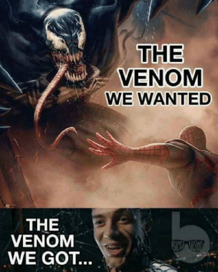 10 Most Hilarious Venom Memes Of All Time – Rotten Tomatoes