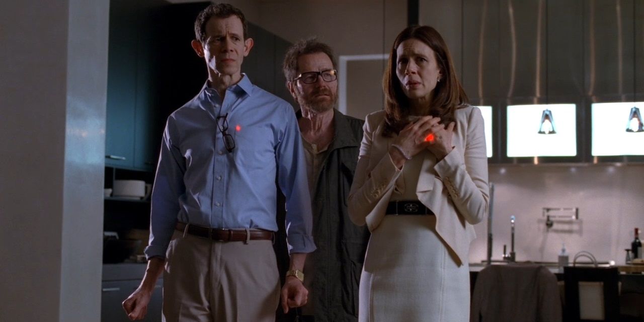 Walt, Gretchen, and Elliott in Breaking Bad