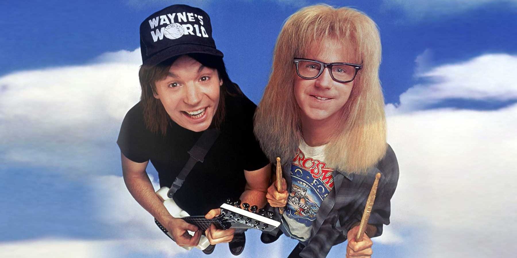 Poster for Wayne's World showing Wayne and Garth