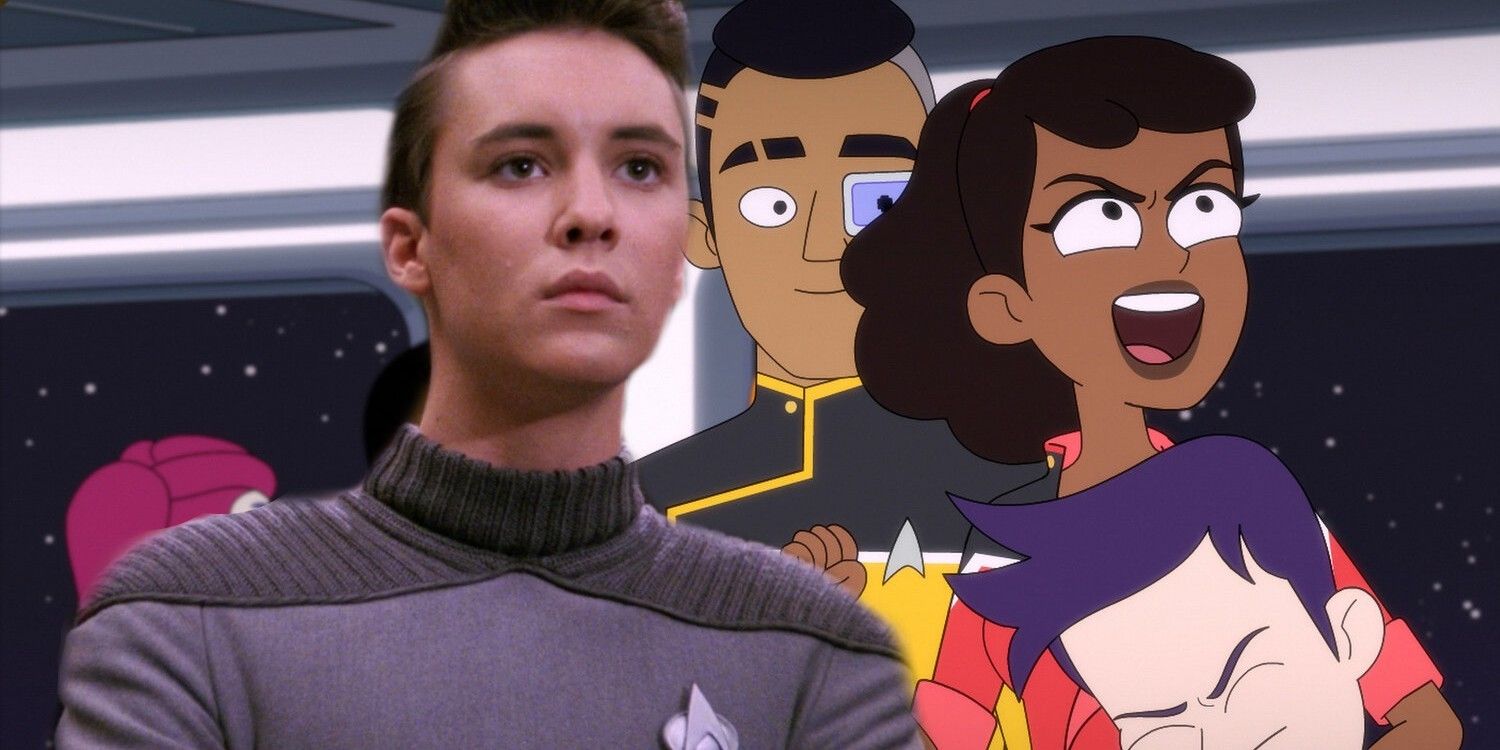 Wil Wheaton as Wesley Crusher in Star Trek Next Generation and Mariner, Boimler and Rutherford in Lower Decks
