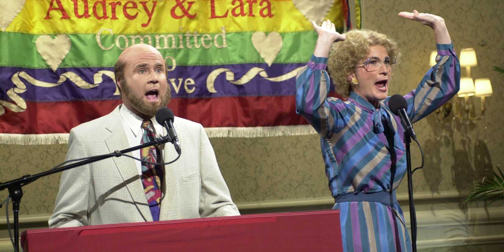 Will Ferrell and Ana Gasteyer as the Culps on Saturday Night Live