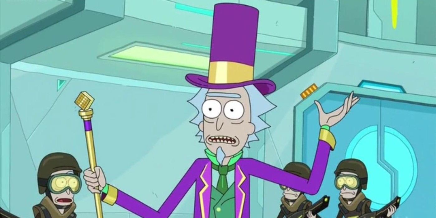 Willy Wonka Rick and Morty