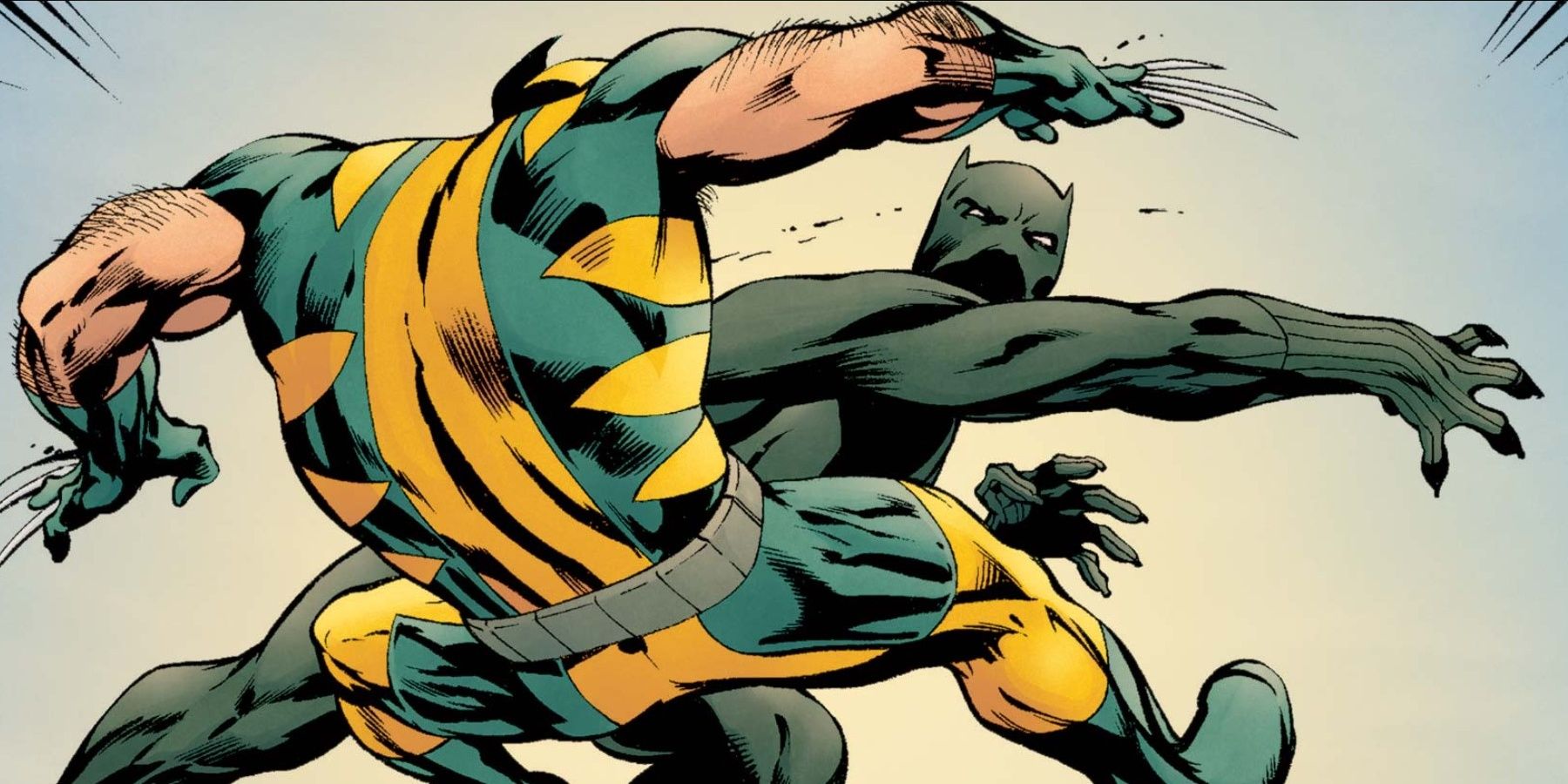 Wolverine fights Black Panther in Wolverine #8 2013