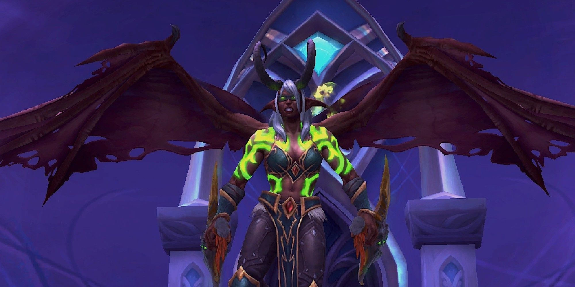 A Demon Hunter character in World of Warcraft
