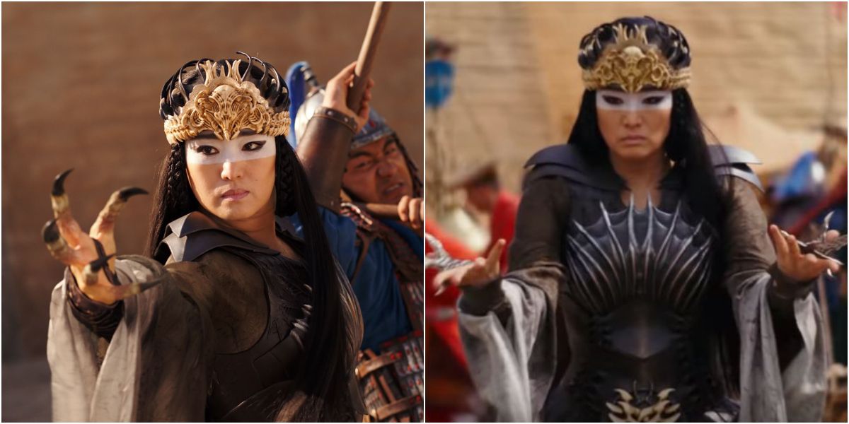 Gong Li as the witch in Mulan 2020