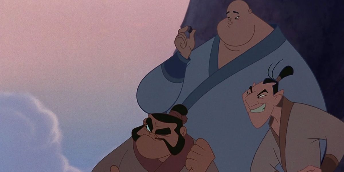 Yao, Ling and Chien-Po in Disney's Mulan