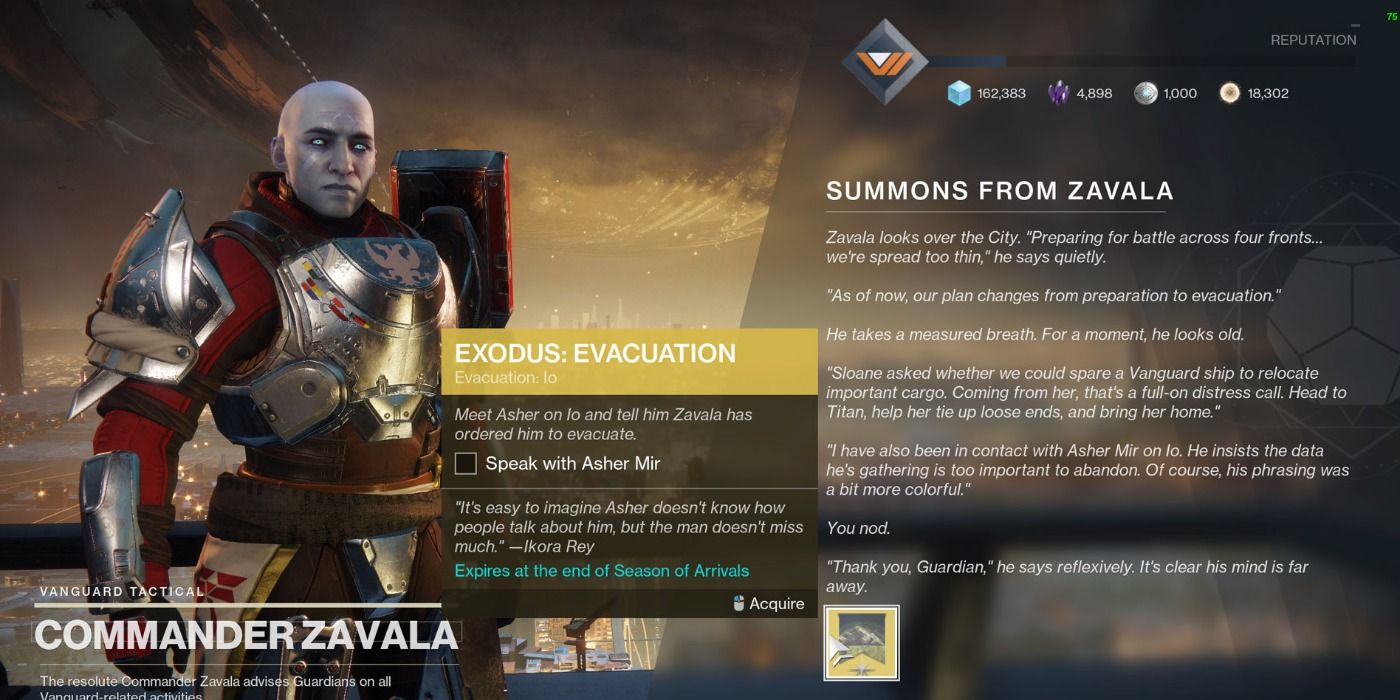 Zavala Evacuation Destiny 2