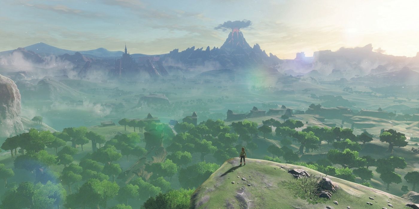 Zelda Breath Of The Wild Hyrule World Overlook