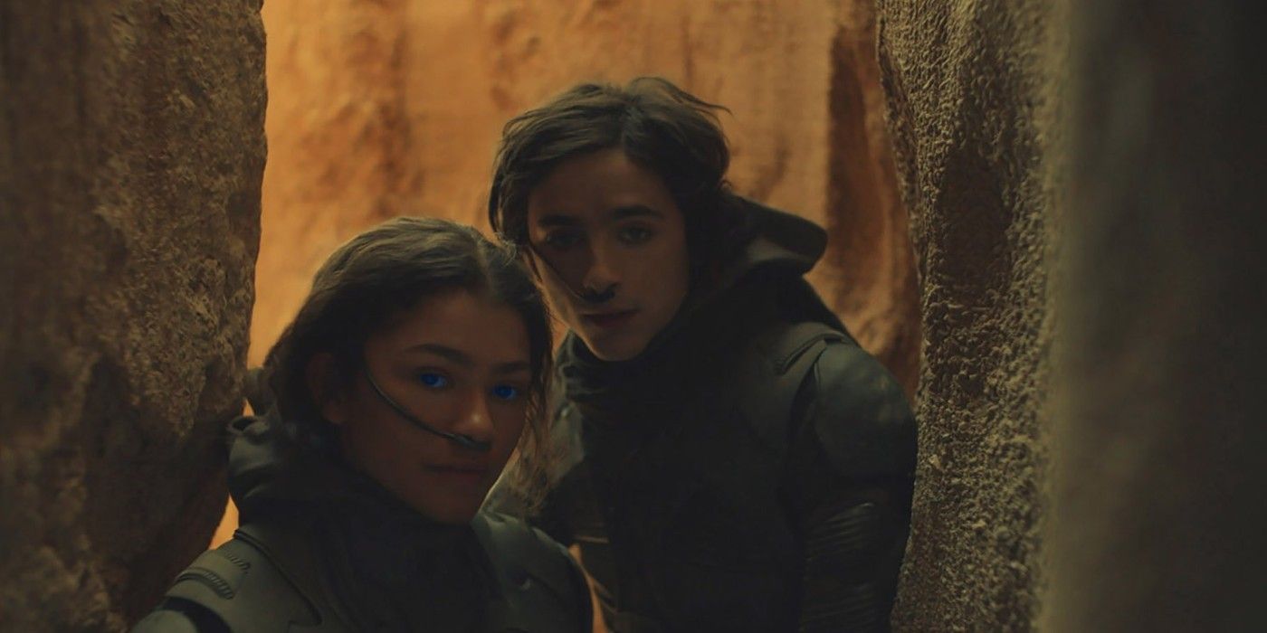 Zendaya and Timothee Chalamet in Dune featured