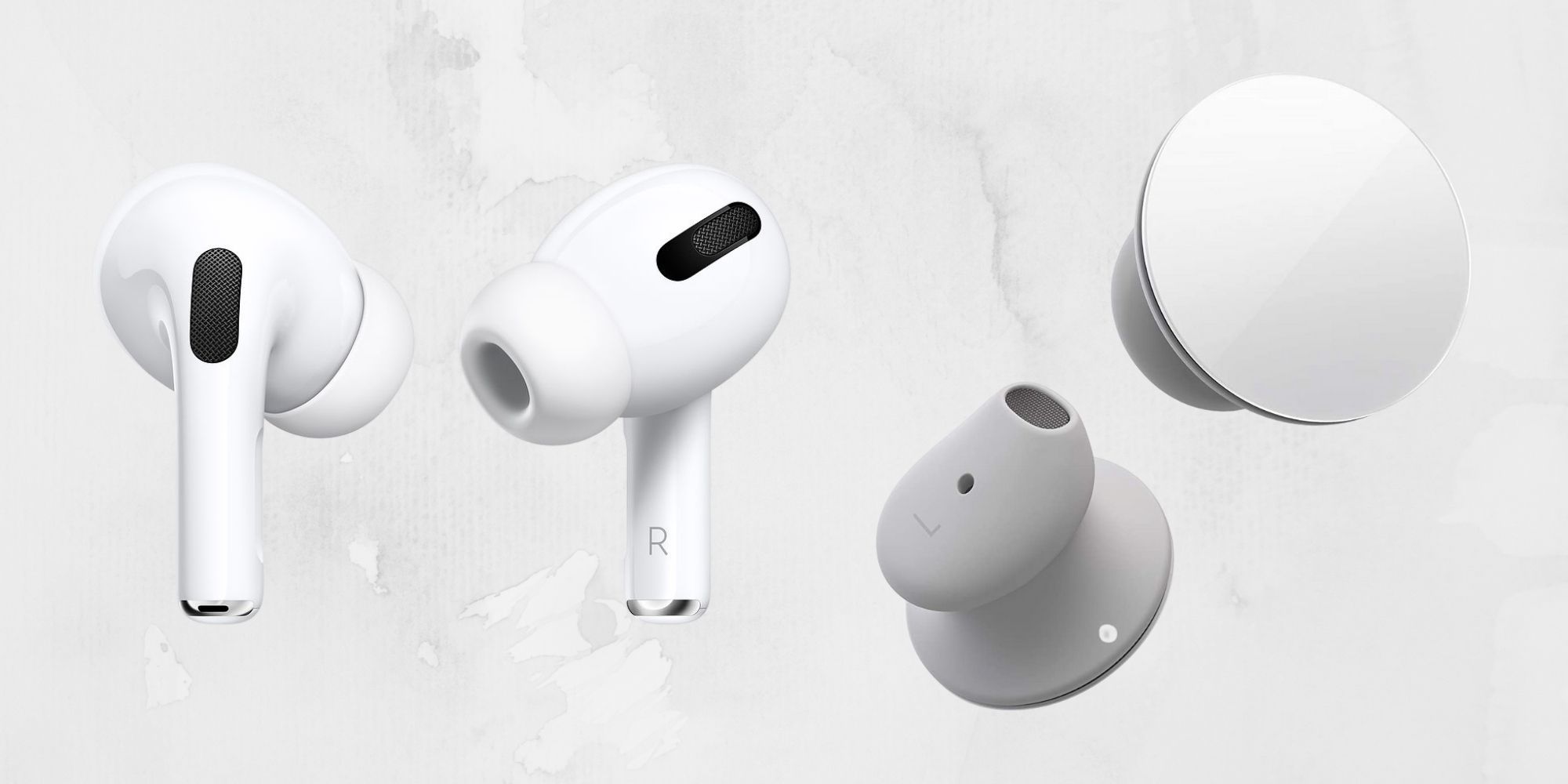 Apple AirPods Pro and Microsoft Surface Earbuds