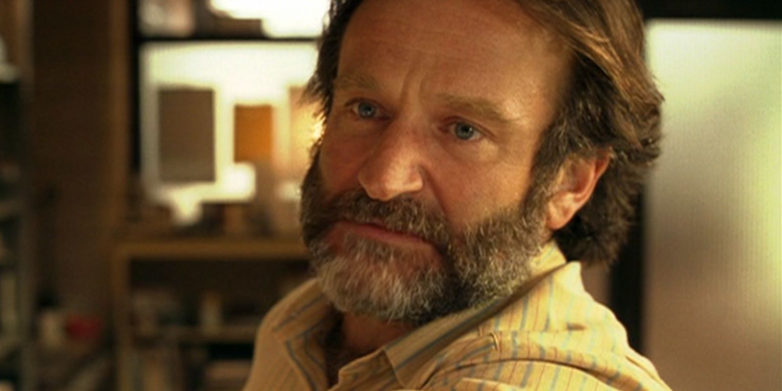 Robin Williams looking angry in Good Will Hunting