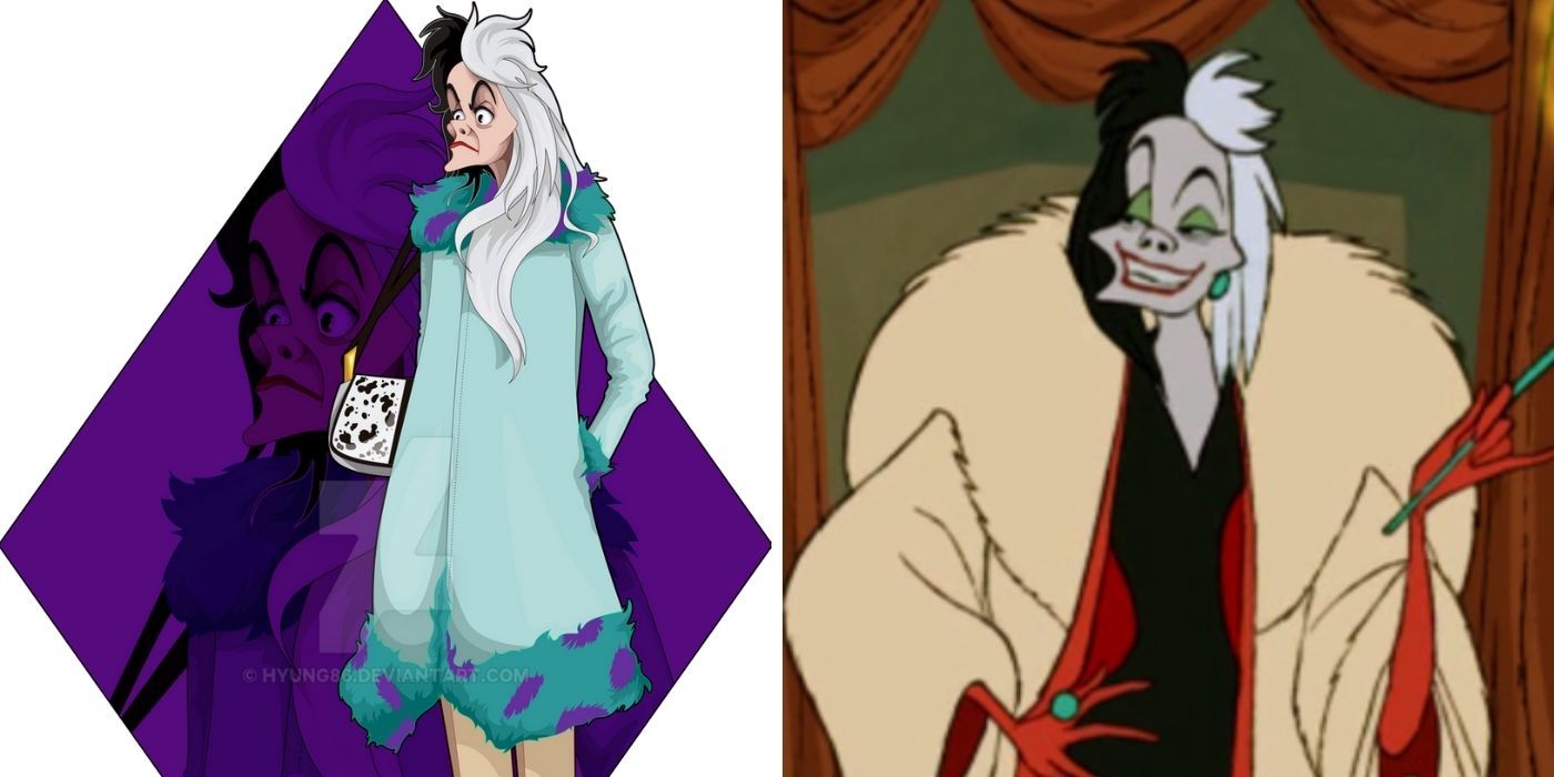 cruella de vil fan art - 101 damations