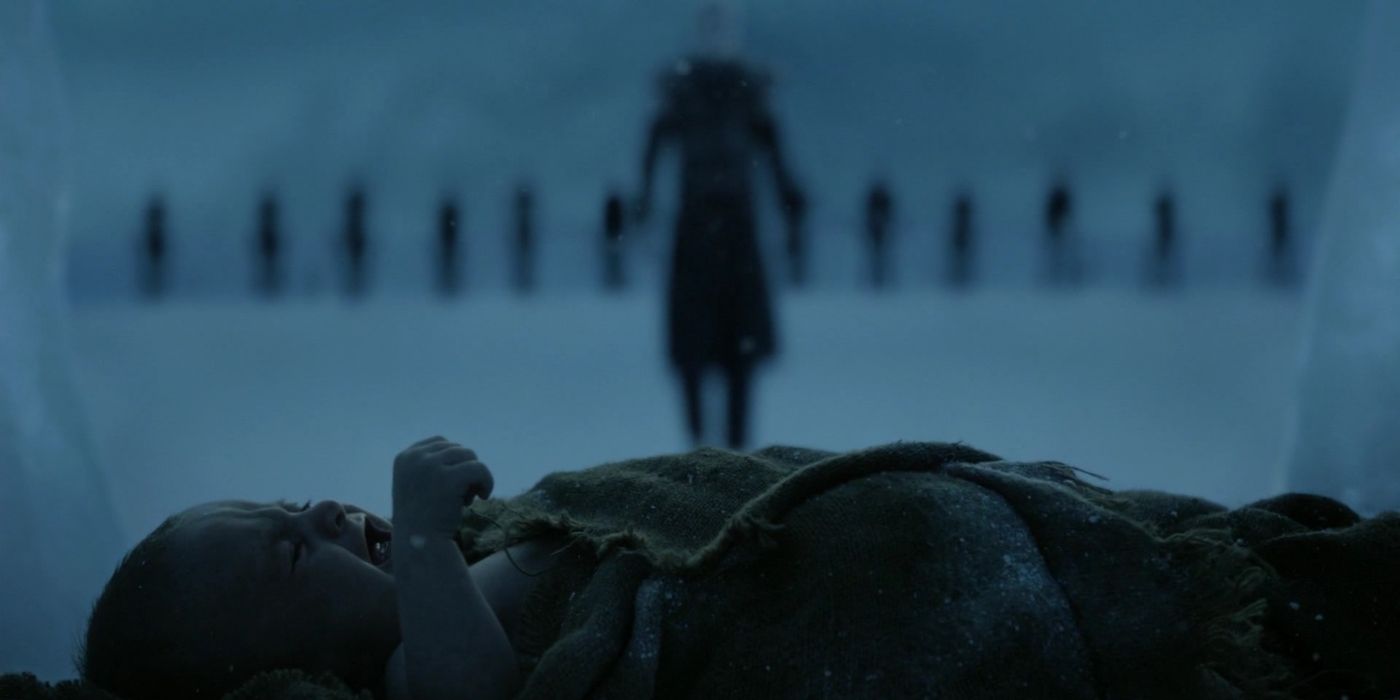 The Night King approaches a baby in GOT