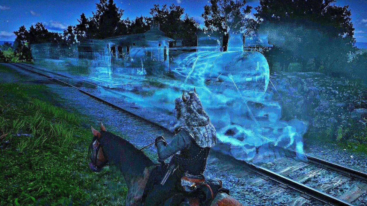 A haunted train in red dead redemption 2. 