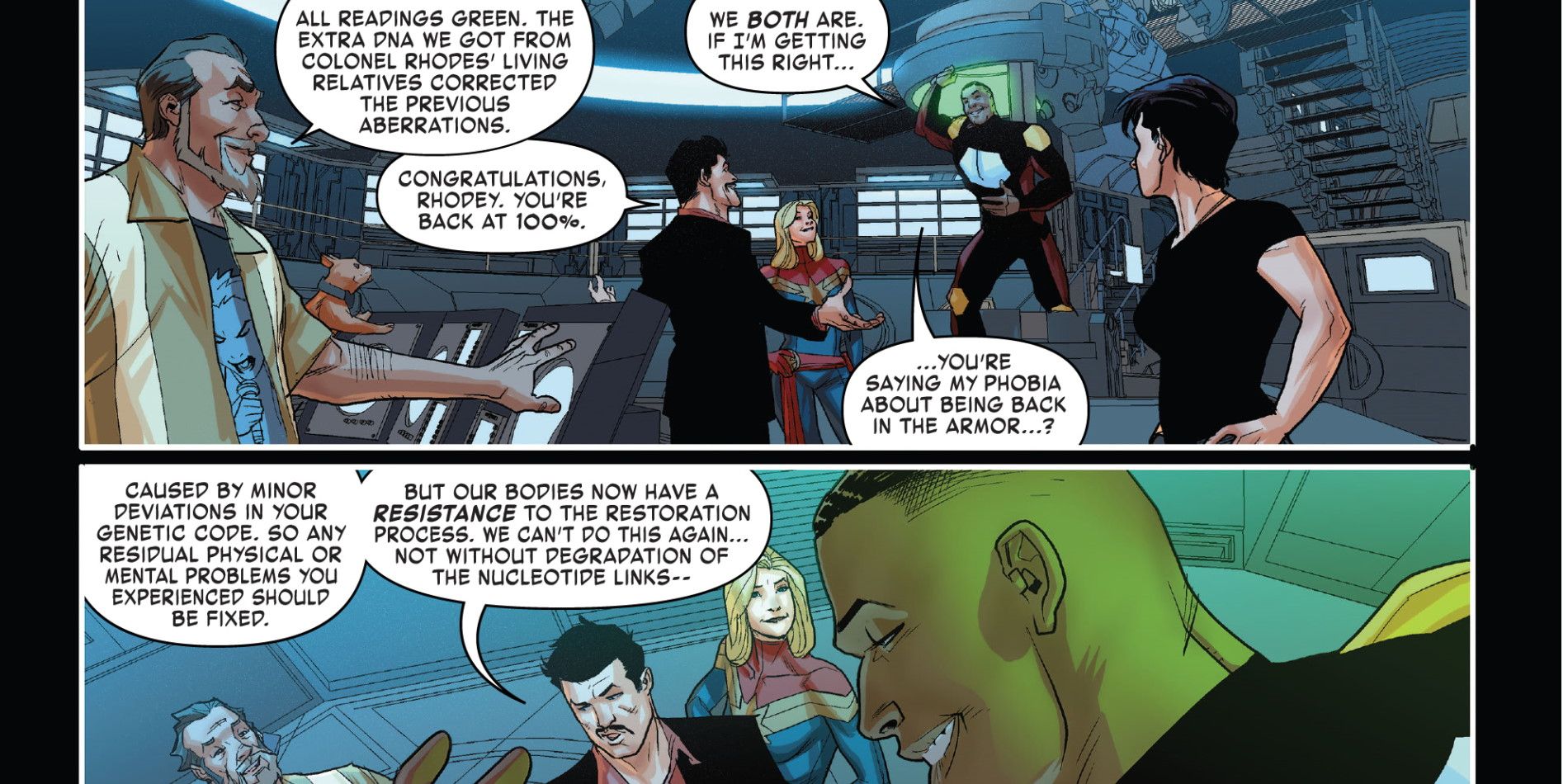 iron man war machine tony stark james rhodes ptsd dna