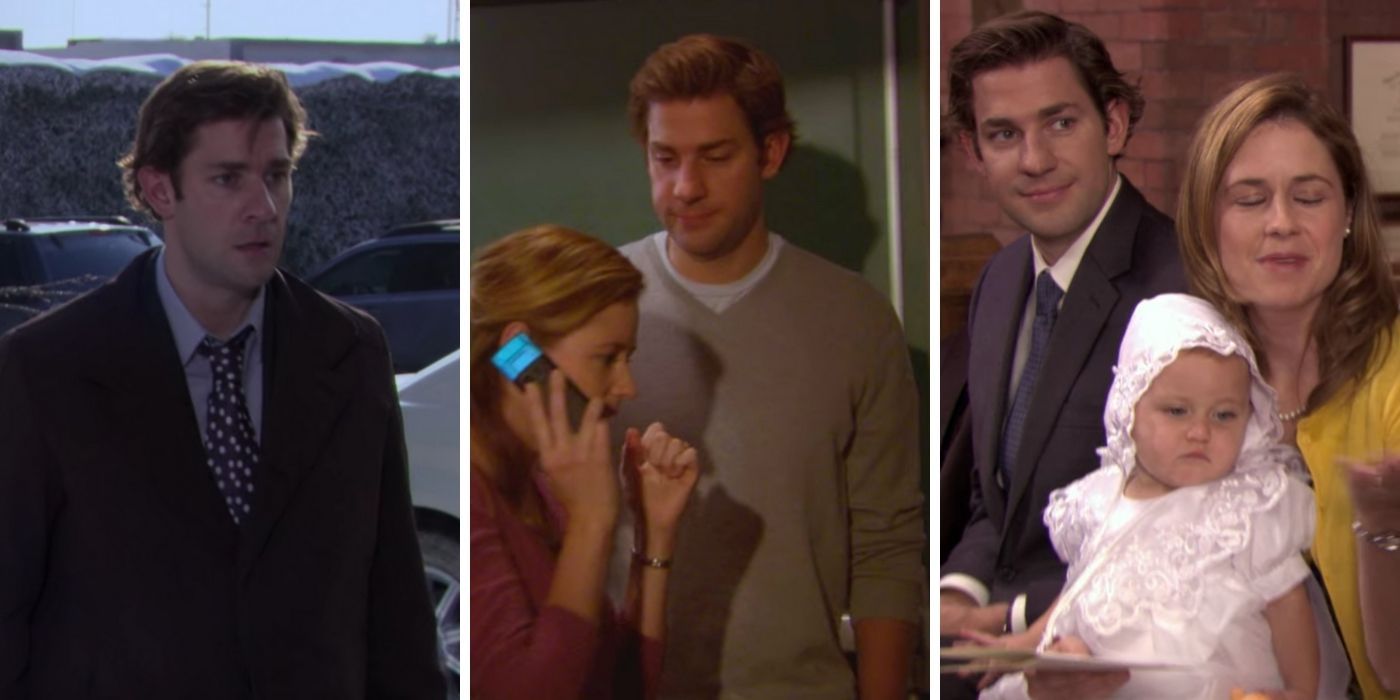 jims changing looks in season seven - the office