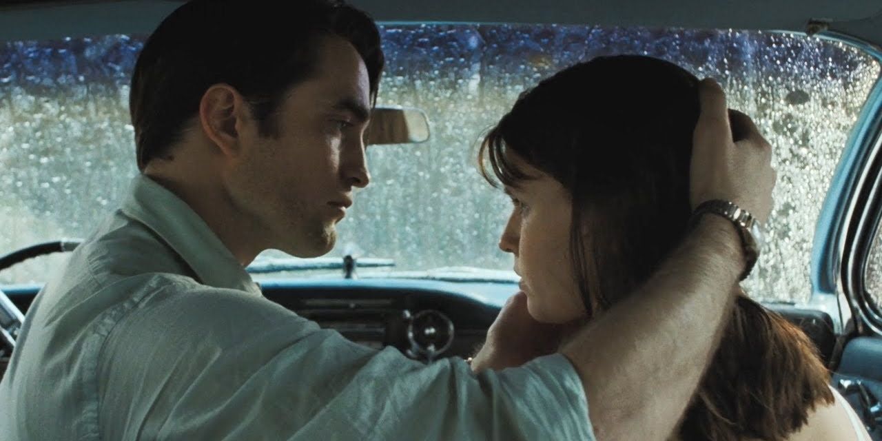 The Devil All The Time Preacher and Lenora in the Car