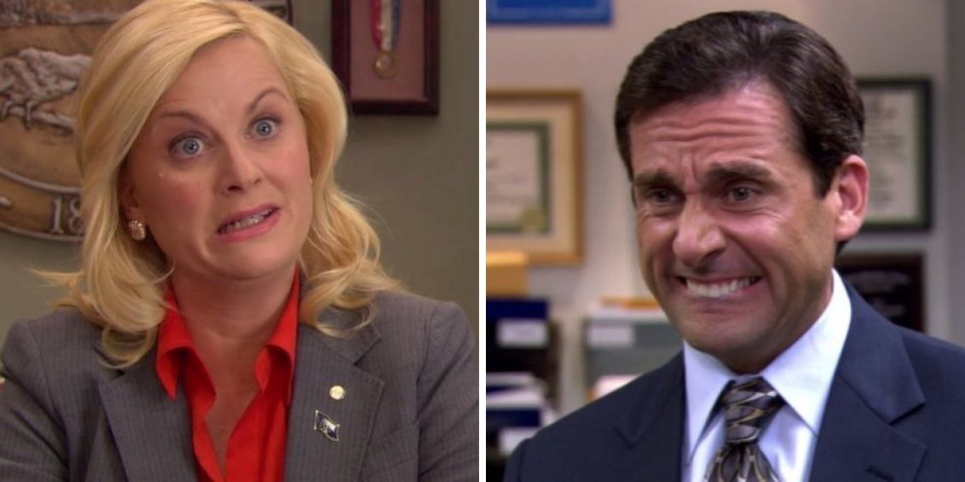 michael and leslie - the office x parks and rec