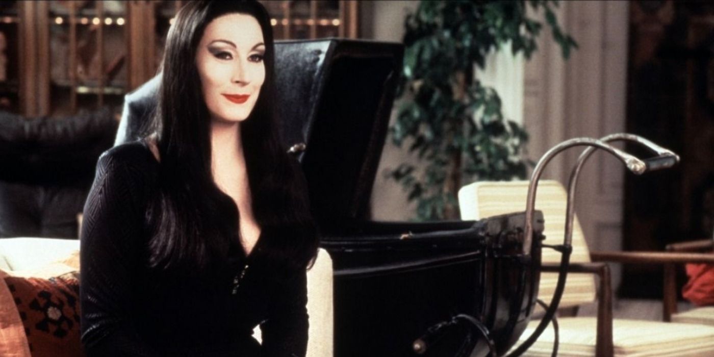 Angelica Houston as Morticia Addams in The Addams Family