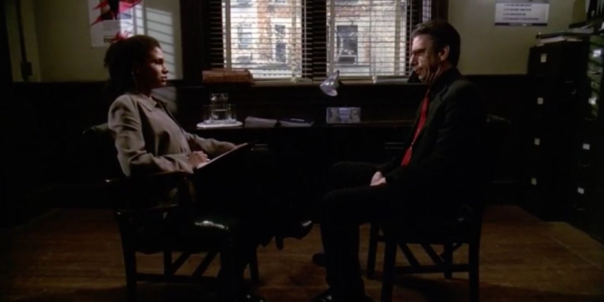 Munch visits a psychiatrist in Law and Order SVU