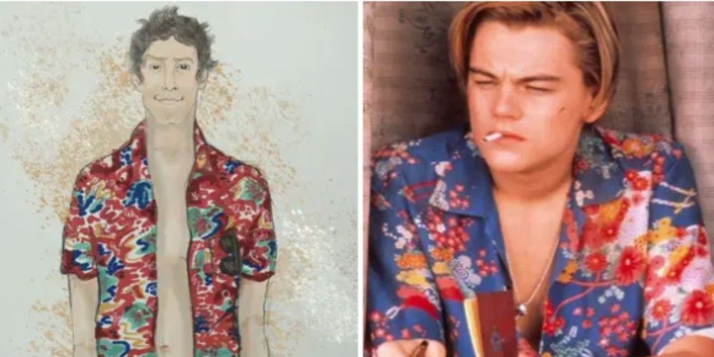Nyles hawaiian shirt in Palm Springs inspired by Leonardo DiCaprio&rsquo;s shirt in Romeo + Juliet