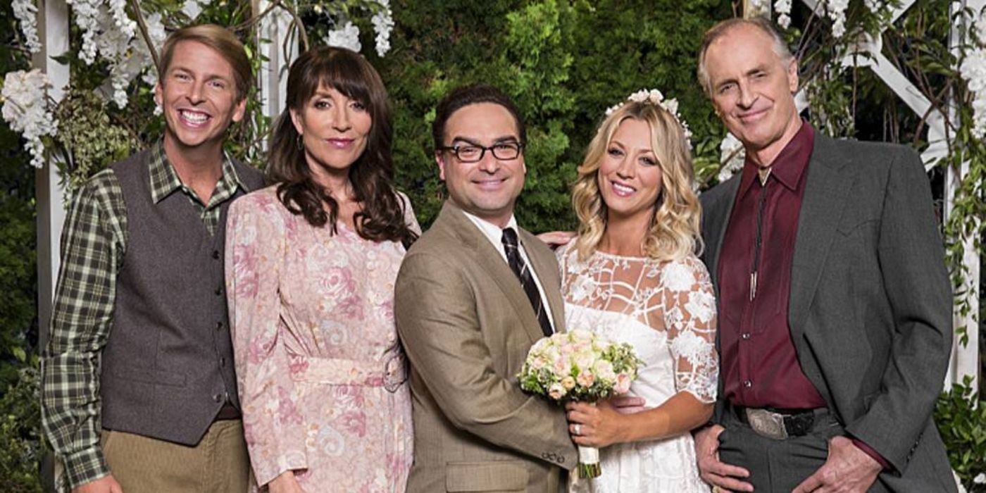 Leonard and Penny's wedding party on the Big Bang Theory