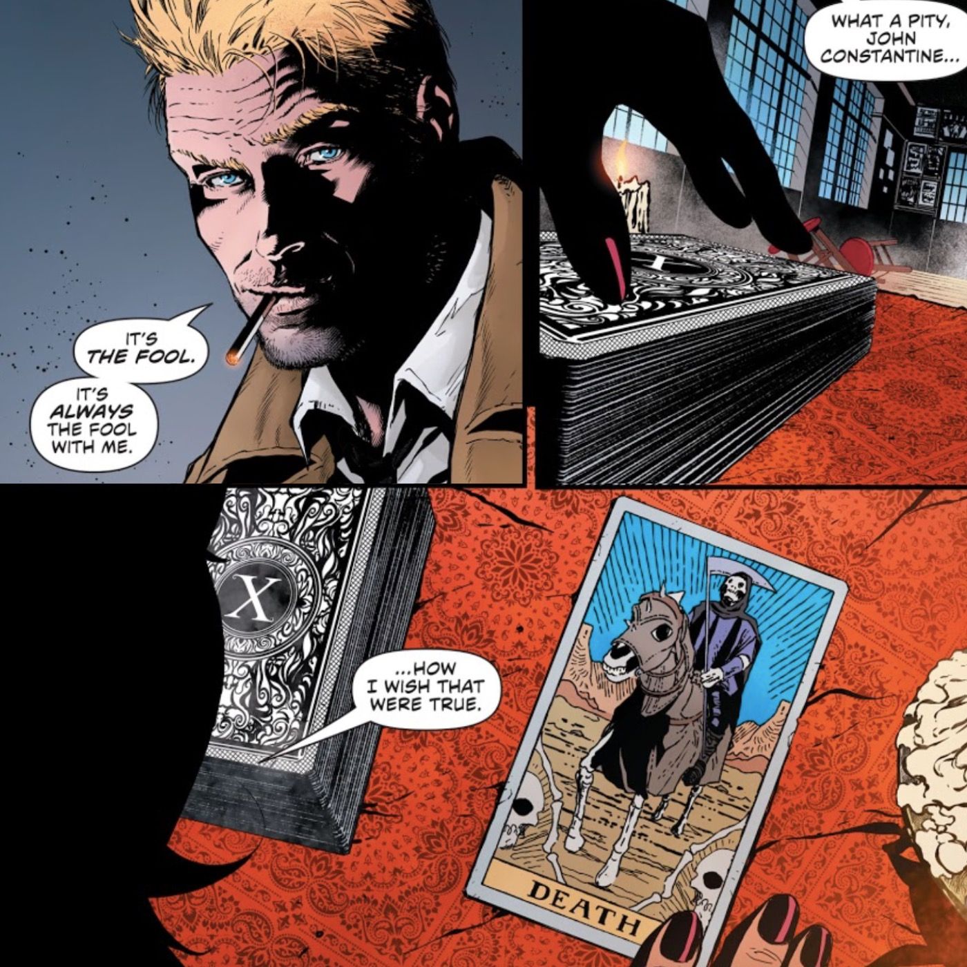 Madam Xanadu foretells the death of John Constantine