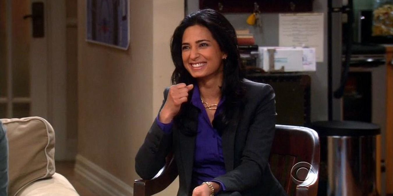 Priya smiling in The Big Bang Theory