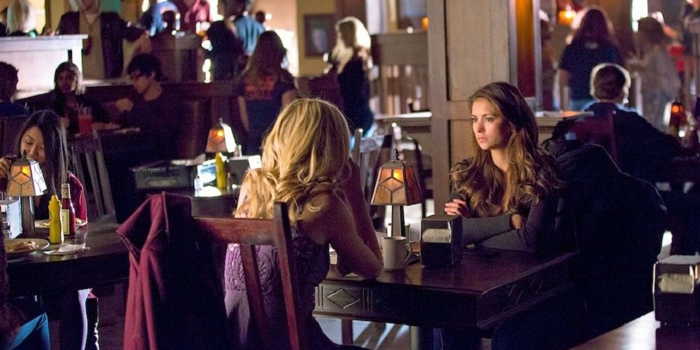 Caroline and Elena in The Vampire Diaries