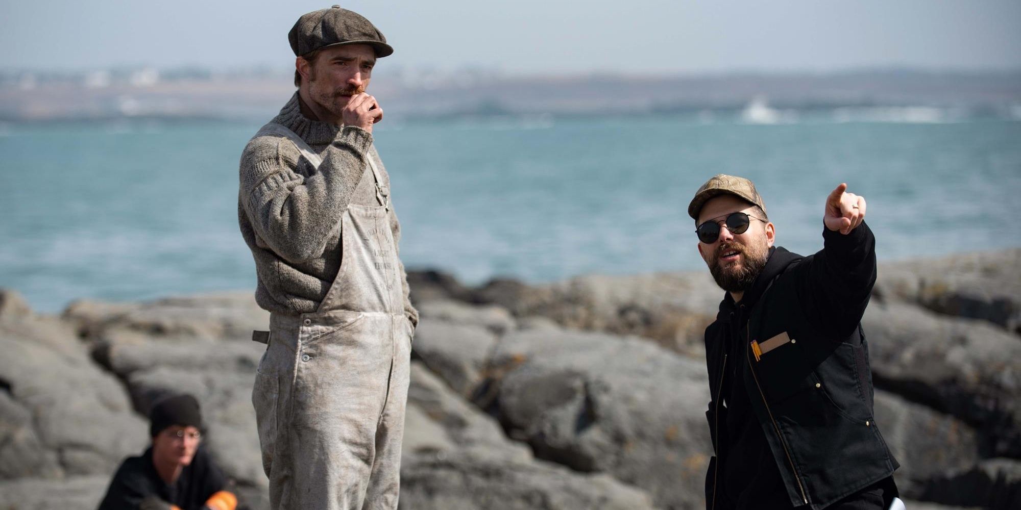 Robert Eggers and his brother directing Robert Pattinson