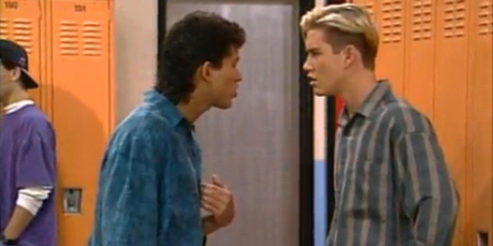 Season 4 episode 1 the fight between zack and slater that almost broke bayside over joanna